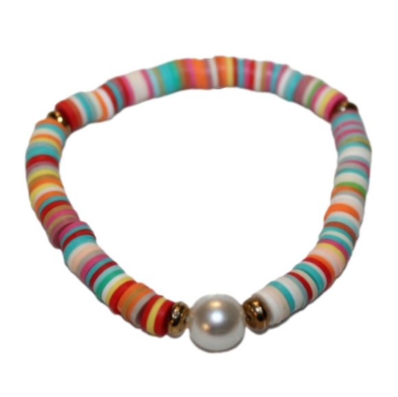 Rainbow Confetti Beaded Bracelet - Picture 10 of 16